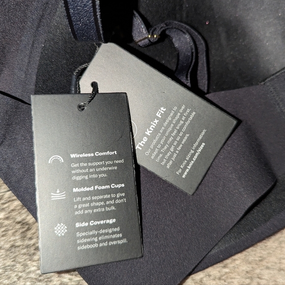 Knix WingWoman Contour Bra Black Women's 8+ NWT - Picture 8 of 14